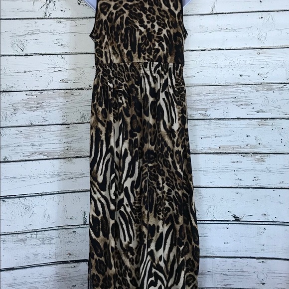 C5 AB Studio Animal Print Maxi Dress XL no wrinkle - Picture 4 of 6